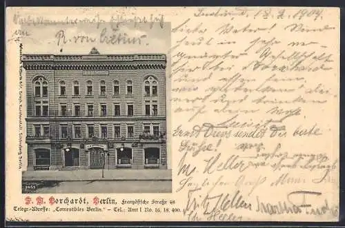 AK Berlin, F. W. Borchardt, Französische Strasse 48, Französische Strasse 48