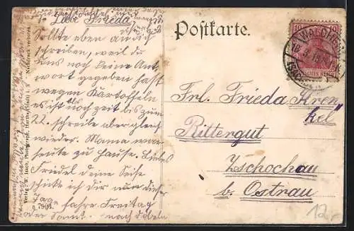 AK Waldheim / Sachsen, Restaurant Goldener Stern an der Hauptstrasse