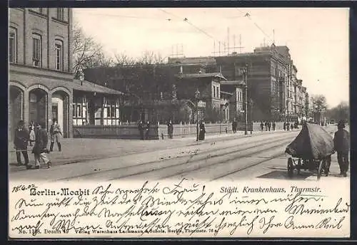 AK Berlin-Moabit, Städtisches Krankenhaus in der Thurmstrasse