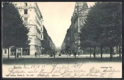 AK Berlin-Moabit, Restaurant in der Lübecker Strasse