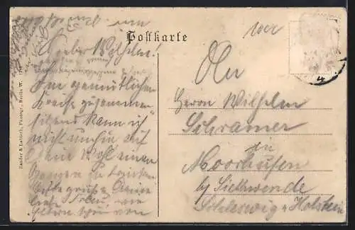 AK Berlin-Moabit, Nordweit-Hotel und Café Thiergarten, Turmstrasse 7-8