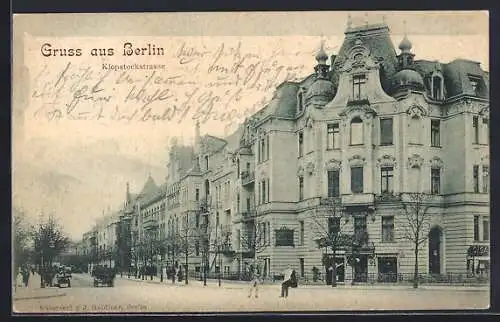 AK Berlin-Tiergarten, Klopstockstrasse vom Hansaplatz aus