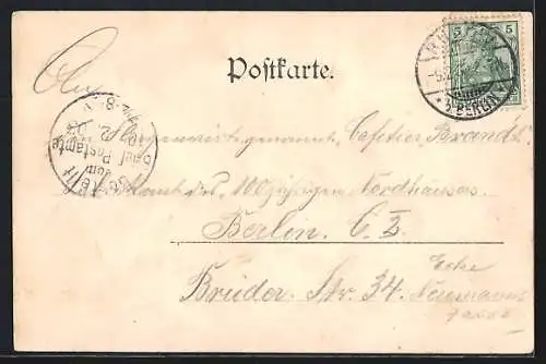 AK Rudow, Gasthof zum Reichsadler, Inh. F. Reime, Gartenlokal und Saalansicht