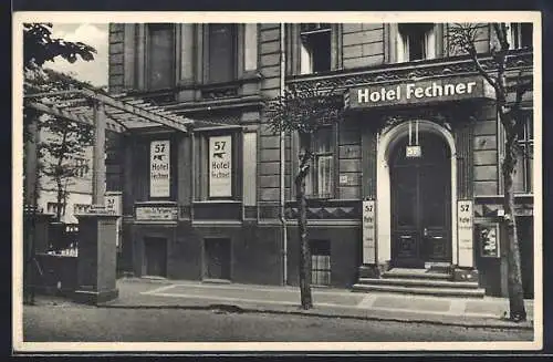 AK Berlin, Hotel Fechner in der Saarlandstrasse 57