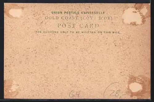 Lithographie Accra, Mainstreet in Accra, Street in Christiansborg