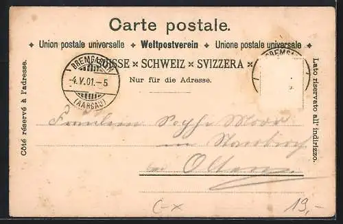 Lithographie Davos, Kinder-Kostümfest 1901, Sanatorium, Kurhaus, Davosersee und Totalansicht