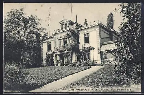 AK Vordermeggen, Villa St. Charles, Vue du côte sud