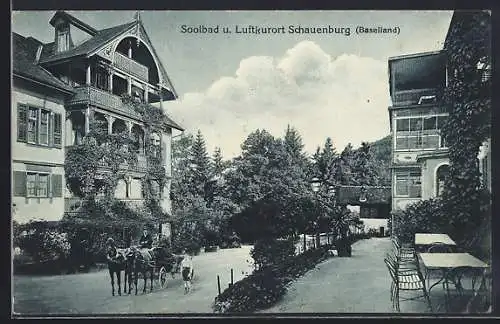 AK Schauenburg /Baselland, Hotel mit Strassenpartie