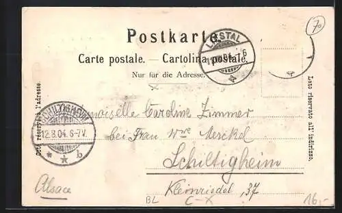 AK Schauenburg, Kurhaus und Soolbad mit Garten