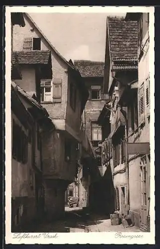 AK Bad Urach, Blick in die Rosengasse