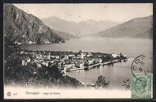 AK Menaggio /Lago di Como, Veduta generale