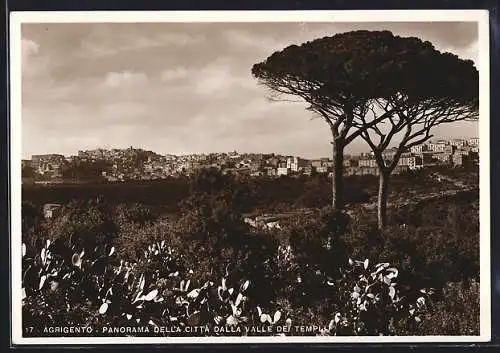 AK Agrigento, Panorama della Citta dalla Valle dei Templi