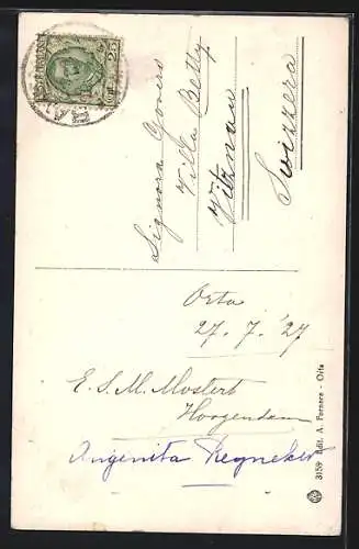 AK Orta, Villa Fracassi Ratti, Mentone di Torre Rossano