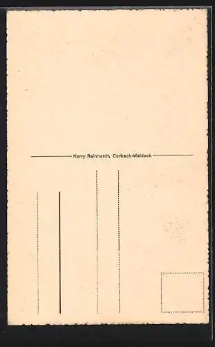 AK Corbach i. Waldeck, Strasse an der Stechbahn