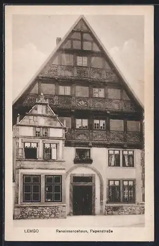 AK Lemgo, Renaissancehaus, Papenstrasse