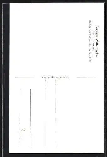 AK Harber / Soltau, Pension Willenbockel mit See