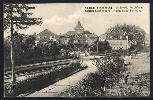 AK Carspach, Schloss Sonnenberg, Facade des Schlosses