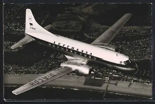 AK Convair 340 Flugzeug der Deutschen Lufthansa