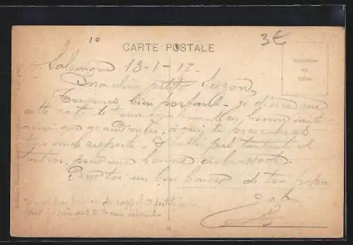 AK Salonique, Vue prise de la mer, côté de la Tour Blanche