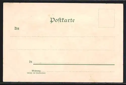 Lithographie Kaisermanöver, Soldaten im Gefecht