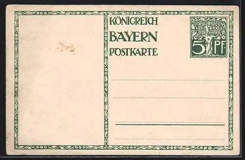 AK Prinzregent Luitpold von Bayern, Ziegenkutsche