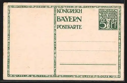 AK Prinzregent Luitpold von Bayern, Ziegenkutsche