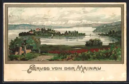 Künstler-AK K. Mutter: Insel Mainau