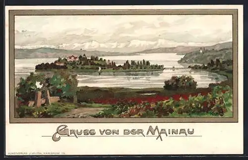 Künstler-AK K. Mutter: Insel Mainau