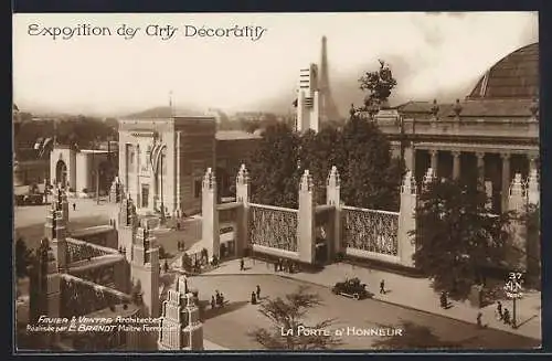 AK Paris, Exposition des Arts décoratifs 1925, Le Porte D` Honneur