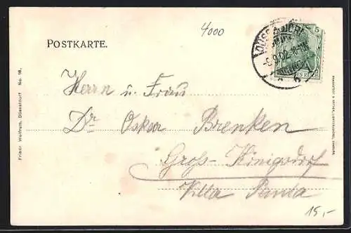 AK Düsseldorf, Gewerbe- und Industrie-Ausstellung 1902, Panoramablick