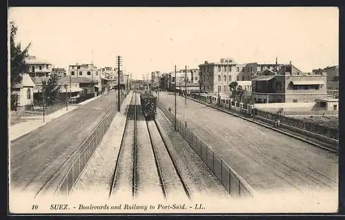 AK Suez, Les Boulevards et la ligne de Port-Said