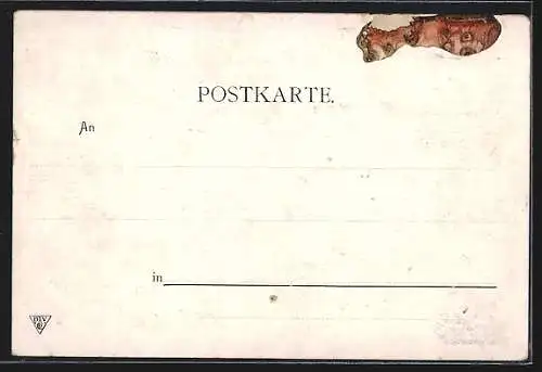 Künstler-AK Ludwig Zorn: Herbststimmung im Schwarzwald, Dame in Tracht auf dem Weg