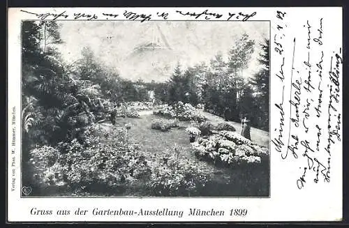 AK München, Gartenbau-Ausstellung 1899