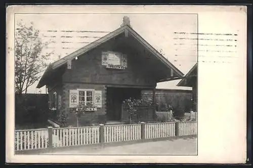 AK Bayerische Gewerbeschau-Ausstellung 1912, Blockhaus