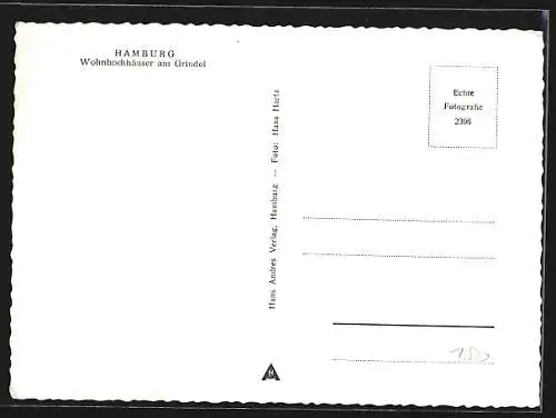 AK Hamburg-Harvestehude, Wohnhäuser am Grindel