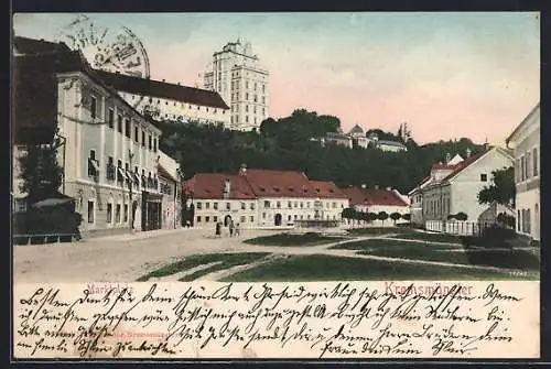 AK Kremsmünster, Partie am Marktplatz