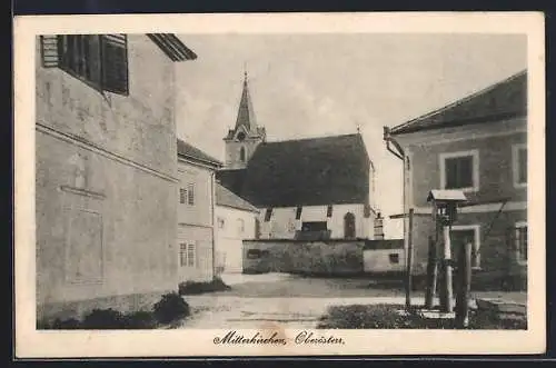 AK Mitterkirchen, Wegpartie mit Blick auf die Kirche