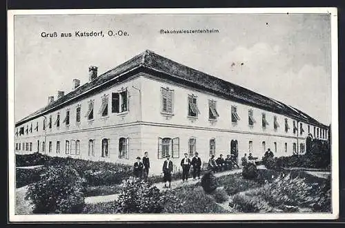 AK Katsdorf, Rekonvaleszentenheim mit Garten