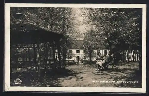 AK Katsdorf, Genesungsheim mit Garten und Pavillon