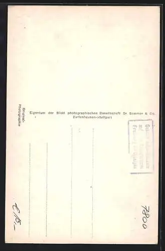 AK Freiburg i. Br., Münster von der Burgstrasse gesehen