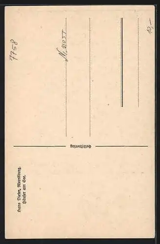 AK Meersburg /Bodensee, Häuser am See