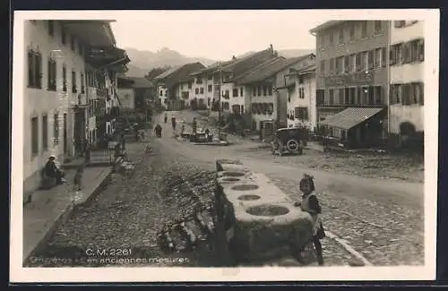 AK Gruyères, les anciennes mesures, Strassenpartie