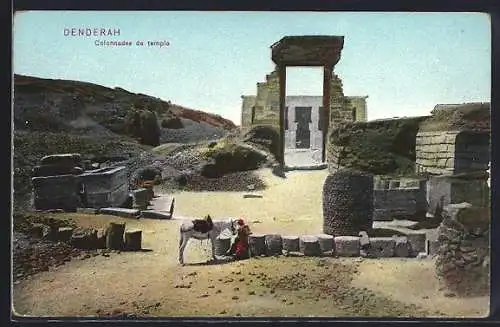 AK Denderah, Colonnades de Temple