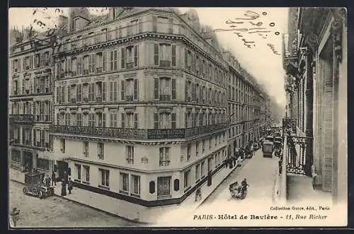 AK Paris, Hôtel de Bavière, 11 Rue Richer