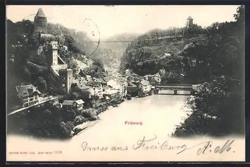 AK Fribourg, Vue panoramique