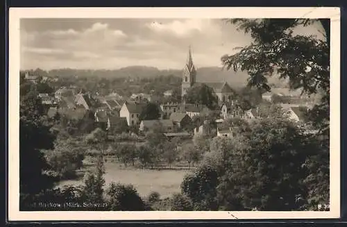 AK Bad Buckow /Märk. Schweiz, Teilansicht mit Kirche