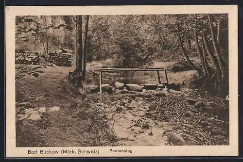 AK Buckow /Märk. Schweiz, Poetensteg