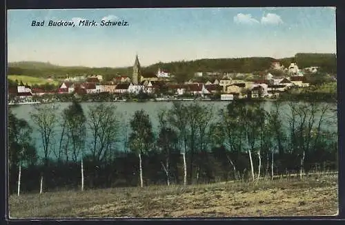 AK Bad Buckow, Blick über den Buckowsee