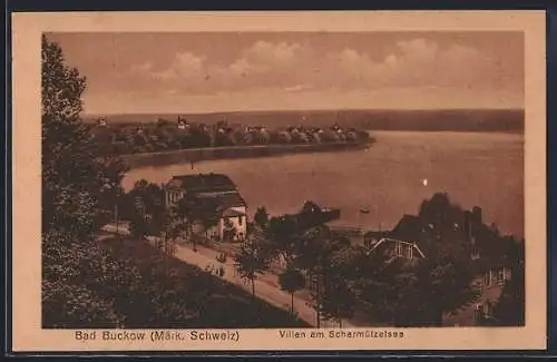 AK Bad Buckow, Villen am Schermützelsee