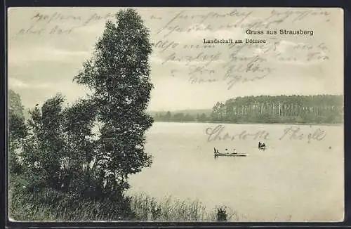 AK Strausberg, Landschaft am Bötzsee